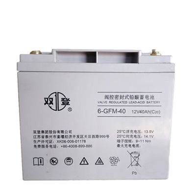 쑤앙덴크 밀폐 재충전 가능한 6-GFM-40 납산 배터리 12V40Ah 태양 에너지 저장 패널 전원 시스템