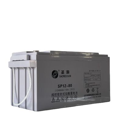 사크레드 선 재충전 납산 배터리 12V80Ah UPS 전력 및 태양 에너지 저장