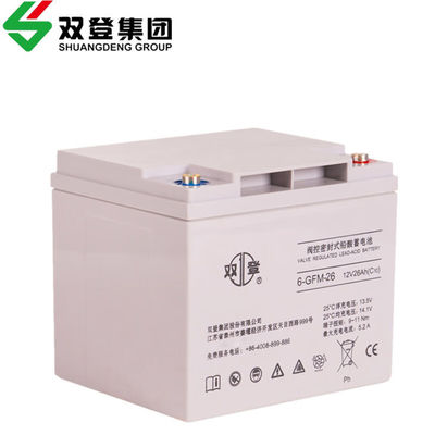 통신 및 태양 에너지 저장용 12V26Ah Shuangdeng 밀폐 6-GFM-26 배터리