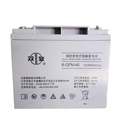 쑤앙덴크 밀폐 재충전 가능한 6-GFM-40 납산 배터리 12V40Ah 태양 에너지 저장 패널 전원 시스템