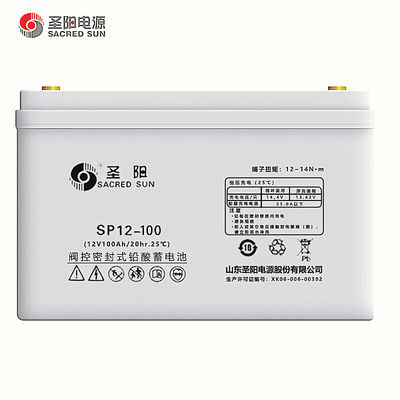 12V120Ah 신성 태양 재생 UPS 전력 통신을위한 밀폐 SP12-120 배터리