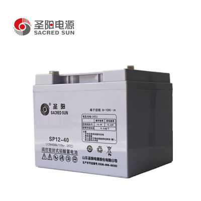 165mm 너비 사크러드 선 SP12-40 통신 시스템용 납산 배터리 12V40Ah