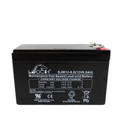 컨테이너 재료 ABS 레오치 DJW12-9.0 납 산성 배터리 12V9Ah Eps 전원 공급
