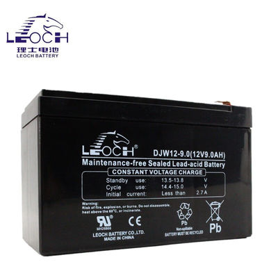 컨테이너 재료 ABS 레오치 DJW12-9.0 납 산성 배터리 12V9Ah Eps 전원 공급
