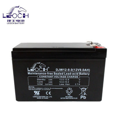 견고한 ABS 컨테이너 레오치 배터리 DJW12-9.0 12V9Ah UPS 기계실 전원 시스템