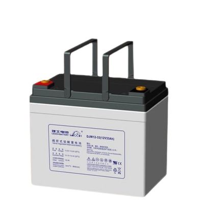 130±1mm 너비 레오치 배터리 DJW12-33 태양광 발전 시스템용 납산 배터리 12V33Ah