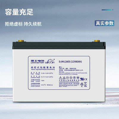 260±2mm 길이 레오치 DJM1280S 통신 장비용 12V80Ah 납산 배터리